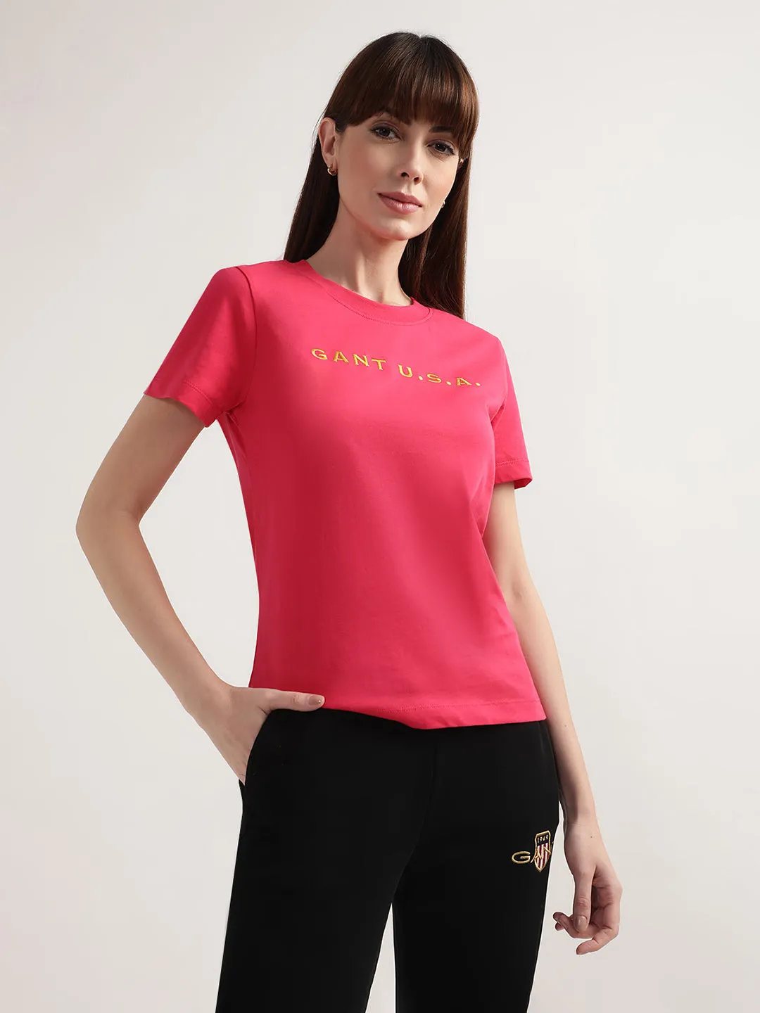 Gant Raspberry Red Regular Fit T-Shirt