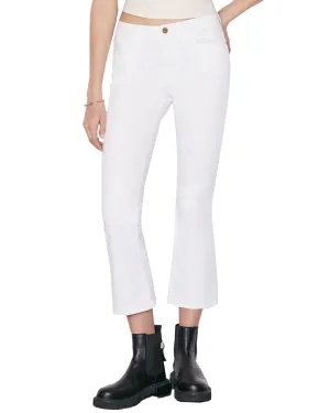 Le Crop Mini Bootcut Jean in Blanc