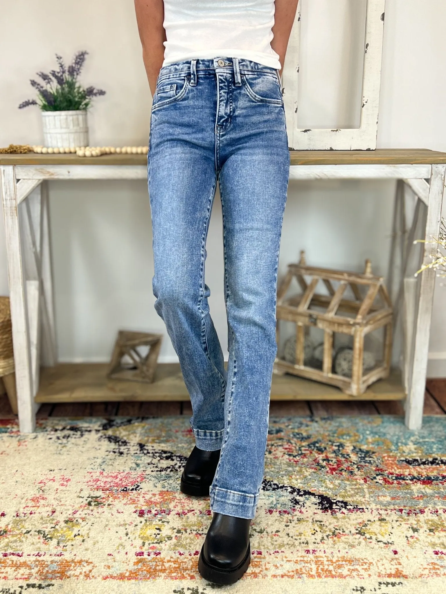 Lovervet by Vervet Protegee Tummy Control Bootcut Trouser Jeans
