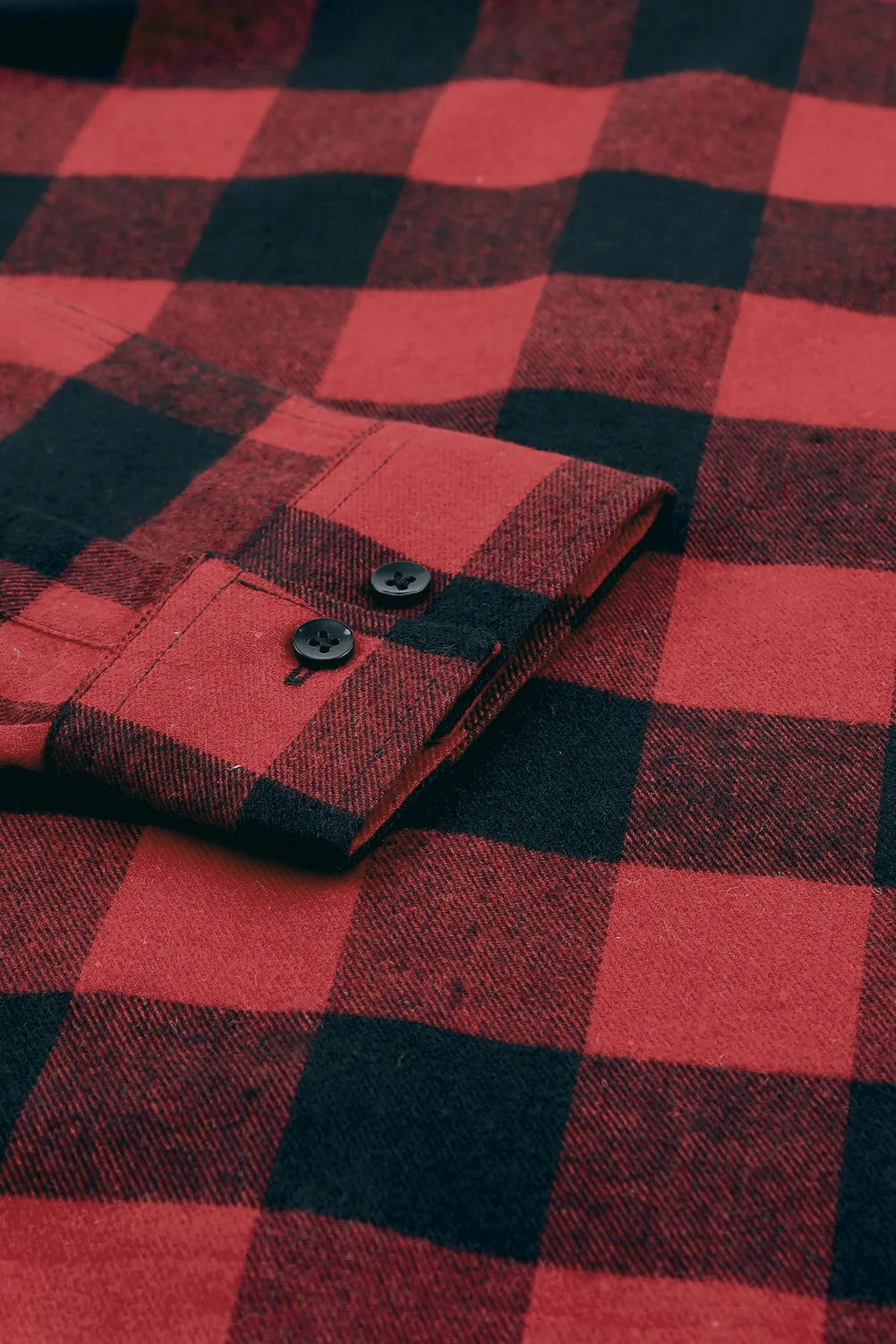 Men Button Front Long Sleeve Gingham Shirt