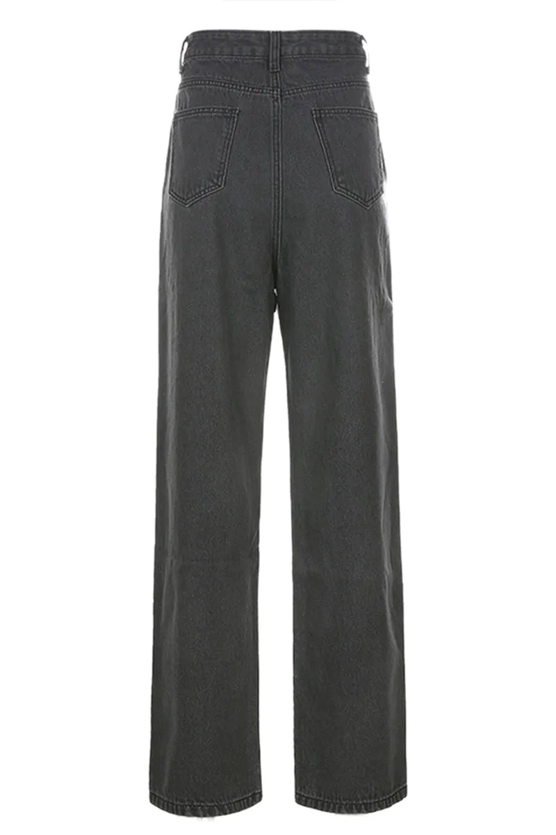 PT3095 Butterfly Denim Jeans Pant