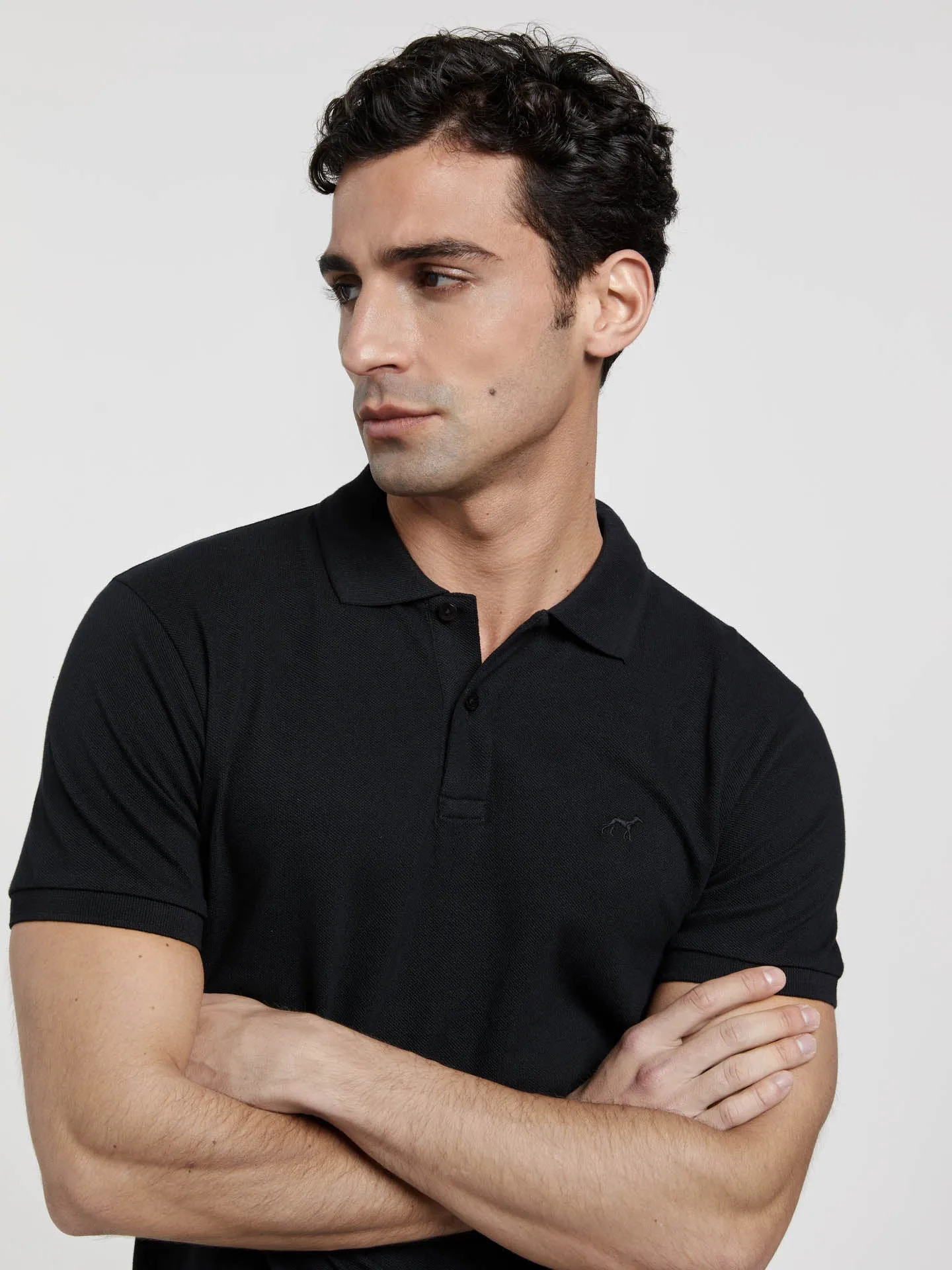 Slim Fit Basic Polo Piqué Shirt