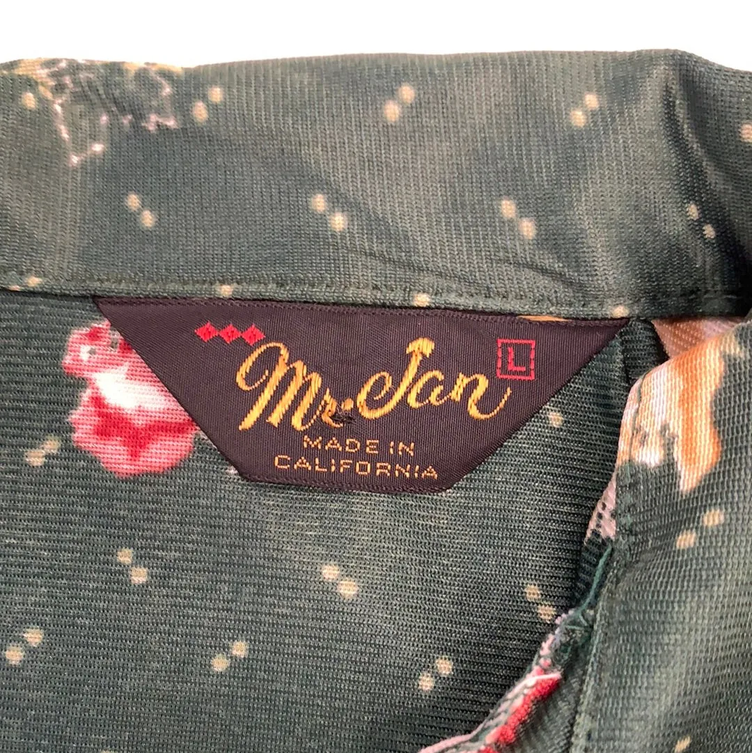 Vintage Mr. Jan Green Button Up Shirt